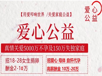 安义捐卵助孕生子 爱心志愿者招募